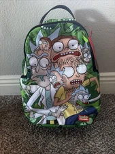 SPRAYGROUND RICK AND MORTY MERGIFIED MANIA BACKPACK B7576 NEW IN BAG WITH TAGS