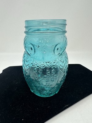 Owl-Shaped Jar Blue