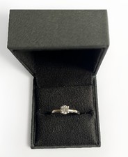 Tolkowsky Platinum Solitaire 0.52ct Diamond Ring