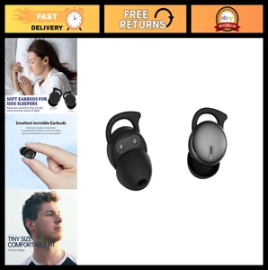 Mini Invisible Sleep Headphones, Comfortable Earbuds for Side Sleepers, Black