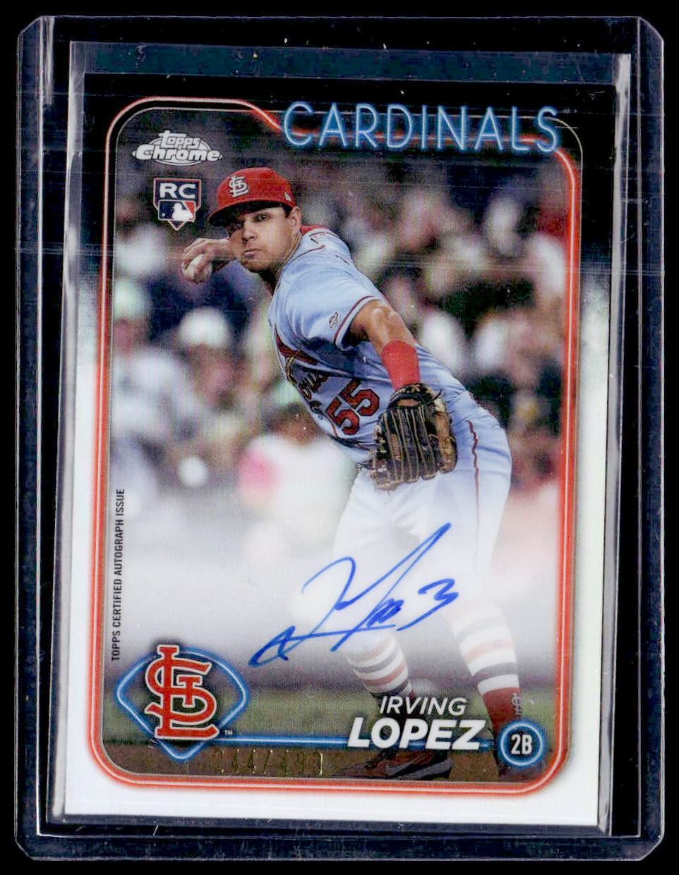 Irving Lopez 2024 Topps Chrome Update Autographs Refractors /499 Free Shipping
