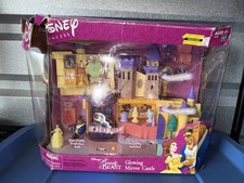 Castillo espejo brillante Polly Pocket Beauty & The Beast 2002 - ambiente para fumar