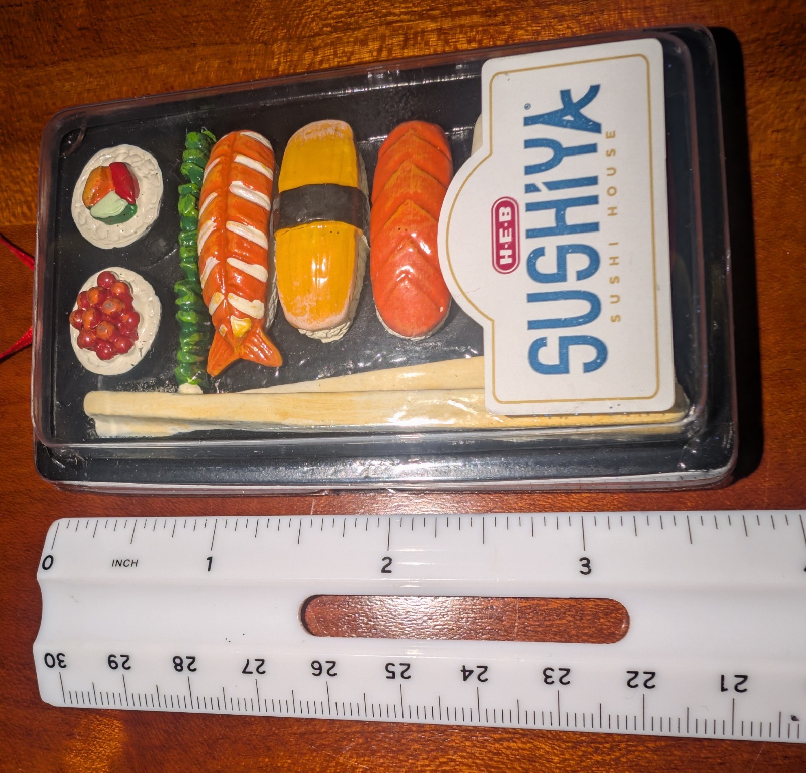 H-E-B Sushiya Bento Box Ornament Brand Shop Texas Viral TikTok Holiday Sushi HEB