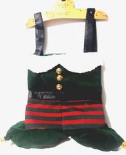 Jingle & Joy Christmas Elf Fabric Gift Bag Wine Holds 2 Bottles New with Tags