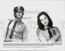 1986 Press Photo Judge Reinhold and Meg Tilly star in "Off Beat" - lrp82515
