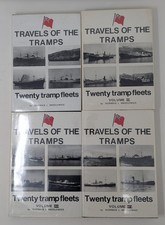 Travels of the Tramps vol 1-4 Twenty Tramp Fleets Norman Middlemiss Hardcover