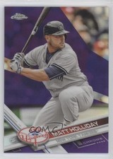 2017 Topps Chrome Purple Refractor 181/299 Matt Holliday #3 0c2