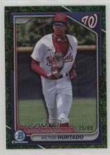 2024 Bowman Draft Chrome Green Grass Refractor 25/99 Victor Hurtado 1i7n