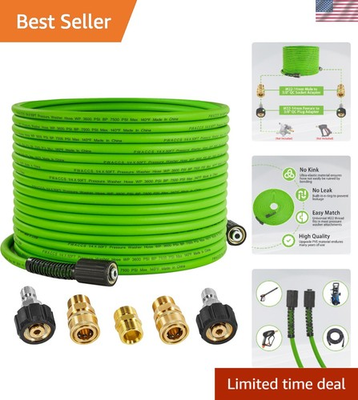 #ad #ad High Performance 50 FT Pressure Washer Hose – 3600 PSI Durable Extension $55.18