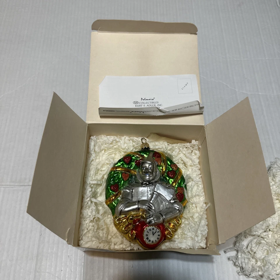 Wizard Of Oz Tin Man Kurt Adler Polonaise 2021 Christmas Ornament In Box AP 1502 - Image 3 of 4