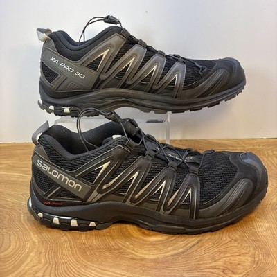 Salomon XA Pro 3D Chassis Mens 12 Shoes Black Trail Running Hiking Sneakers