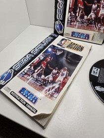 NBA Action Sega Saturn Complete + Manual PAL Free Tracked Postage 