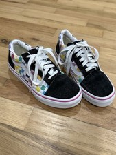 VANs Old Skool Rainbow Checkered Sneakers Size 3.5 Kids