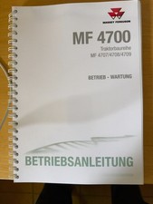 Betriebsanleitung WARTUNG Massey Ferguson MF 4700 MF4707-4708 4709 Original