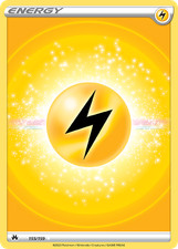 Lightning Energy - Holo - Crown Zenith - 155/159 NM Pokemon