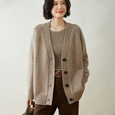 Damen Einreiher Kaschmir Pullover