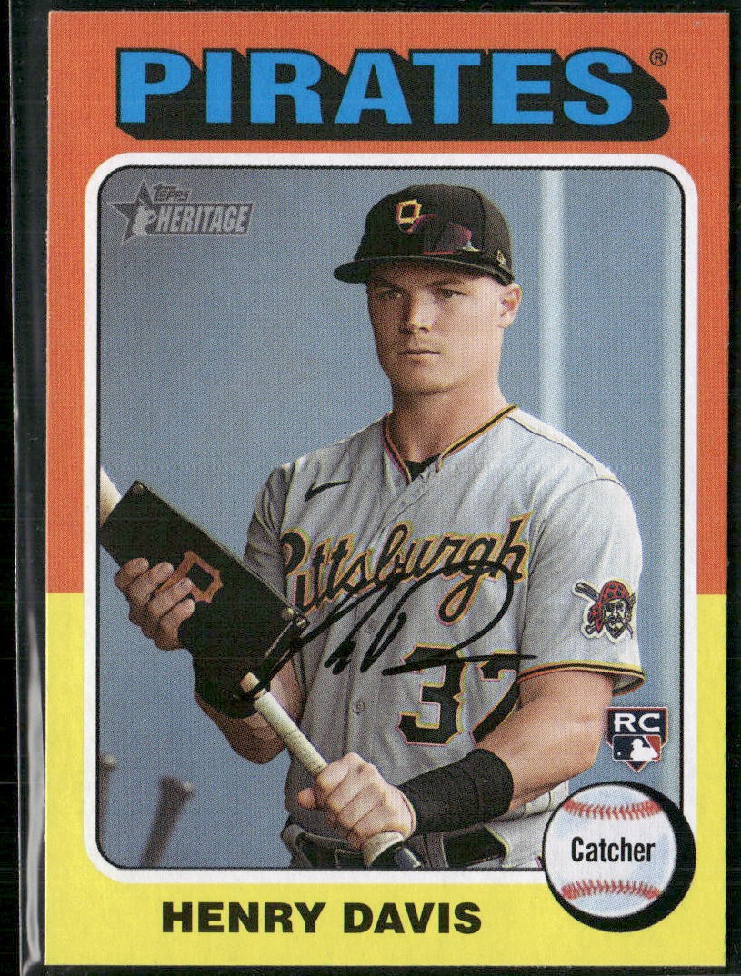 2024 Topps Heritage #415 Henry Davis RC Rookie Card Pirates