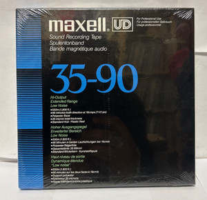 Cassette Audio Maxell 35-90 Ultra Dynamic, 18cm, Neuve Scellée, Vintage