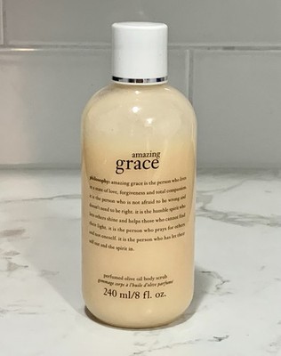 Philosophy AMAZING GRACE Perfumed Olive Oil Body Scrub 8 oz Sealed (#m3)