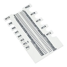 Compact 3D Screw Ruler M2M20 for Easy Length and Diameter Measurements