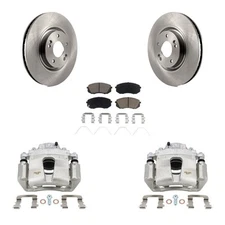 Front Stock Brake Rotors Pads Calipers Kit for Hyundai Sonata 2016-2019 oe7A