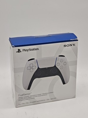 Sony PlayStation 5 DualSense Wireless Controller Weiß gebraucht OVP beschädigt