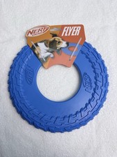 Nerf Dog Flyer Flying Disc Dog Toy for Dogs, Blue