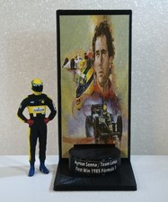 Ayrton Senna Lotus 1985 First Win F1 Scale 1/43 Figure + Podium MCL