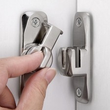 3 Pcs Silvery 90/180 Degree Sliding Door Latches,Right Angle Door Lock Zinc...