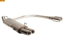 FOX Endschalldämpfer je 2x80mm gerollt für Opel Astra F Fließheck 3-Punkt ab 88