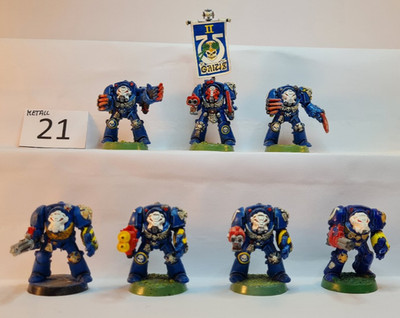 Warhammer 40k Space Marines Ultramarines -21- metal Terminator