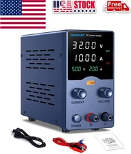 GA 0-32V 62V 120V  0-3A 5A 10A Adjustable Variable DC Power Supply Bench switch