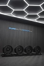 Genuine 17" Fiat Abarth Alloy Wheels REFURBISHED SATIN BLACK 518292090 x 4