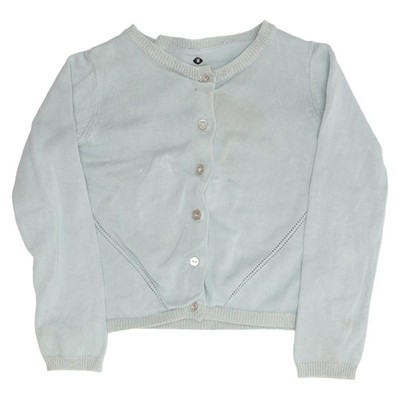 Polarn O. Pyret, Strickjacke, Mädchen, Größe: 98, Grün, Einfarbig #Djf