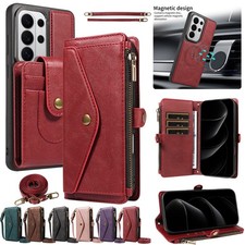3 in 1 Detachable Magnetic Leather Case For Samsung A17 A56 A36 A55 A35 A54 A53