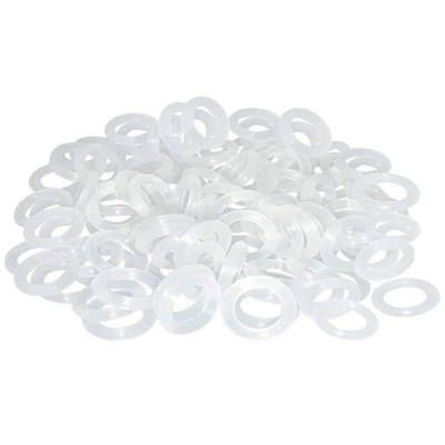 120Pcs Clear Rubber O-Ring Keyboard, O-Rings Keycaps, Switch Dampeners White 