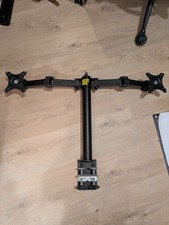 10-27" Double Monitor Computer Screen Desk Table TV Bracket Stand Mount Holder