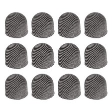 12Pcs Stylus Pen Tips 7.5mm Conductive Mesh Fiber Touch Screen Pens Tip, Gray
