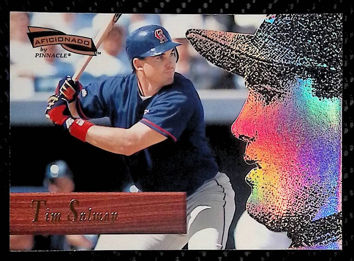1996 Pinnacle Aficionado #122 - Tim Salmon - California Angels