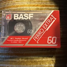 BASF Ferro Extra 1 60 Minute Blank Tape Sealed (New).