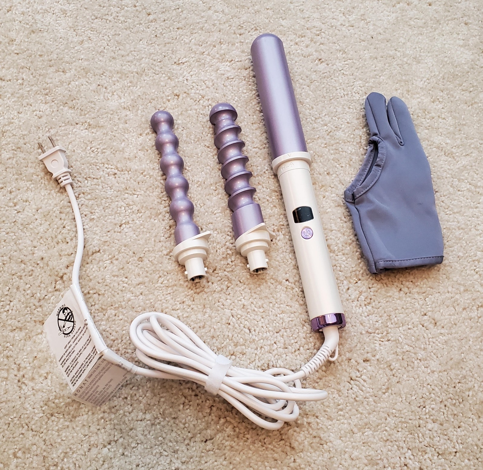 Monat Endless Curls Hair Styling Hot Tool Set With Interchangeable Wands-3 Piece