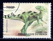 TIMBRE DU BENIN   OBLITERE  Y.T. N° 837  DINOSAURE