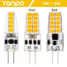 Dimmable Mini G4 LED Bulb 12V 3W 5W Light Lamp Warm Neutral Cool White AC DC 24V