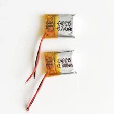 2x 3.7V 40mAh Lipo Polymer Rechargeable Battery For MP3 Bluetooth Speaker 401215