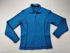 Nike Golf Wmn's XS 1/4 Zip Blue Long Sleeve FitDry Activewear Top