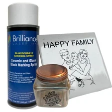 Ceramic and Glass Black Marking Spray - 12oz Aerosol