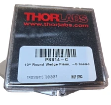 PS814-C - Ø1" Round Wedge Prism, 10° Beam Deviation, AR Coating: 1050 - 1700 nm