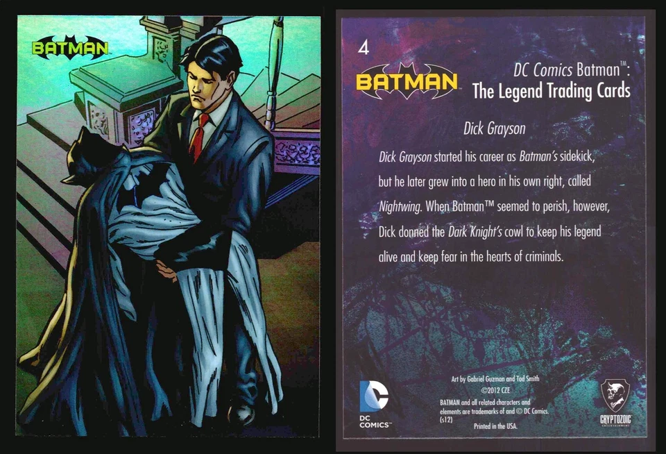 DC Comics Batman The Legend Parallel HoloFoil Base Trading Card Singles #1-63 - Image 4 of 4
