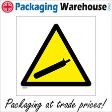 WS949 COMPRESSED AIR GAS CYLINDER BOTTLE AREA DANGER HAZARD HAZCHEM SAFETY SIGN