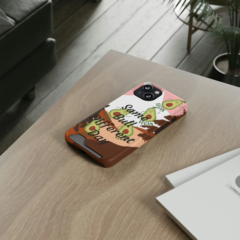 Slim Protective Phone Case with Built-in Card Holder  